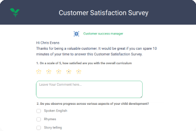 Multi Question Customer Satisfaction surveys